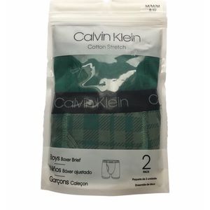 CALVIN KLEIN BOYS COTTON BRIEFS SIZE 8-10